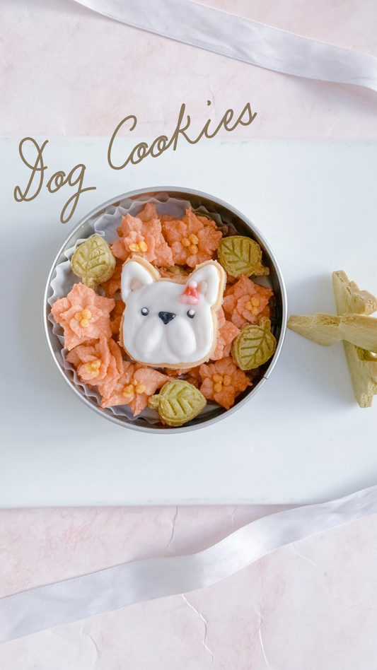 犬用クッキー缶作成中