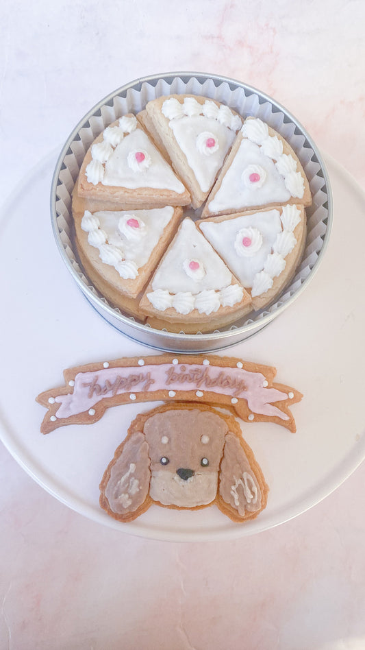 犬用クッキー缶 ショートケーキ