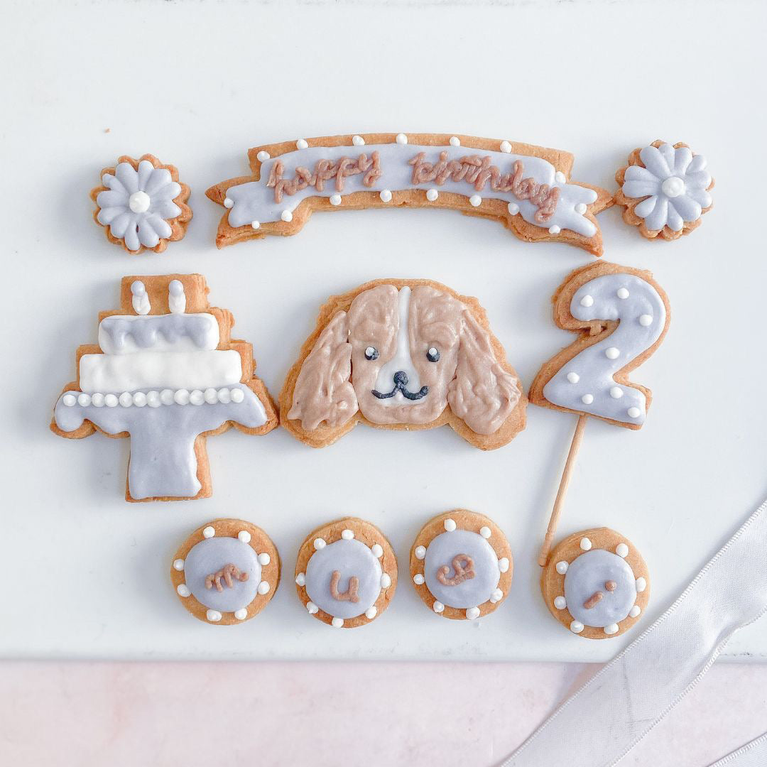 愛犬お顔アイシングクッキー(ケーキ)