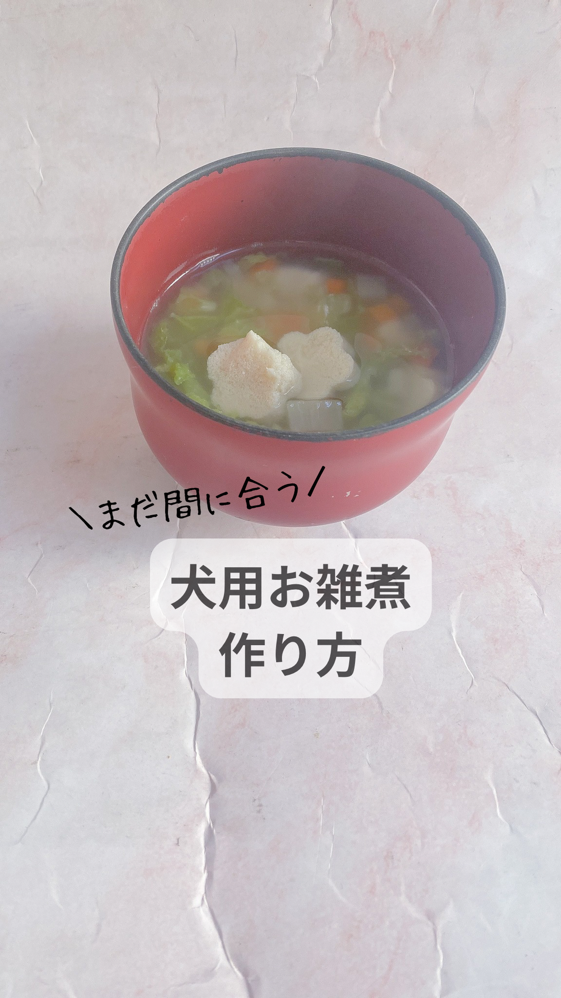 犬用お雑煮作り方