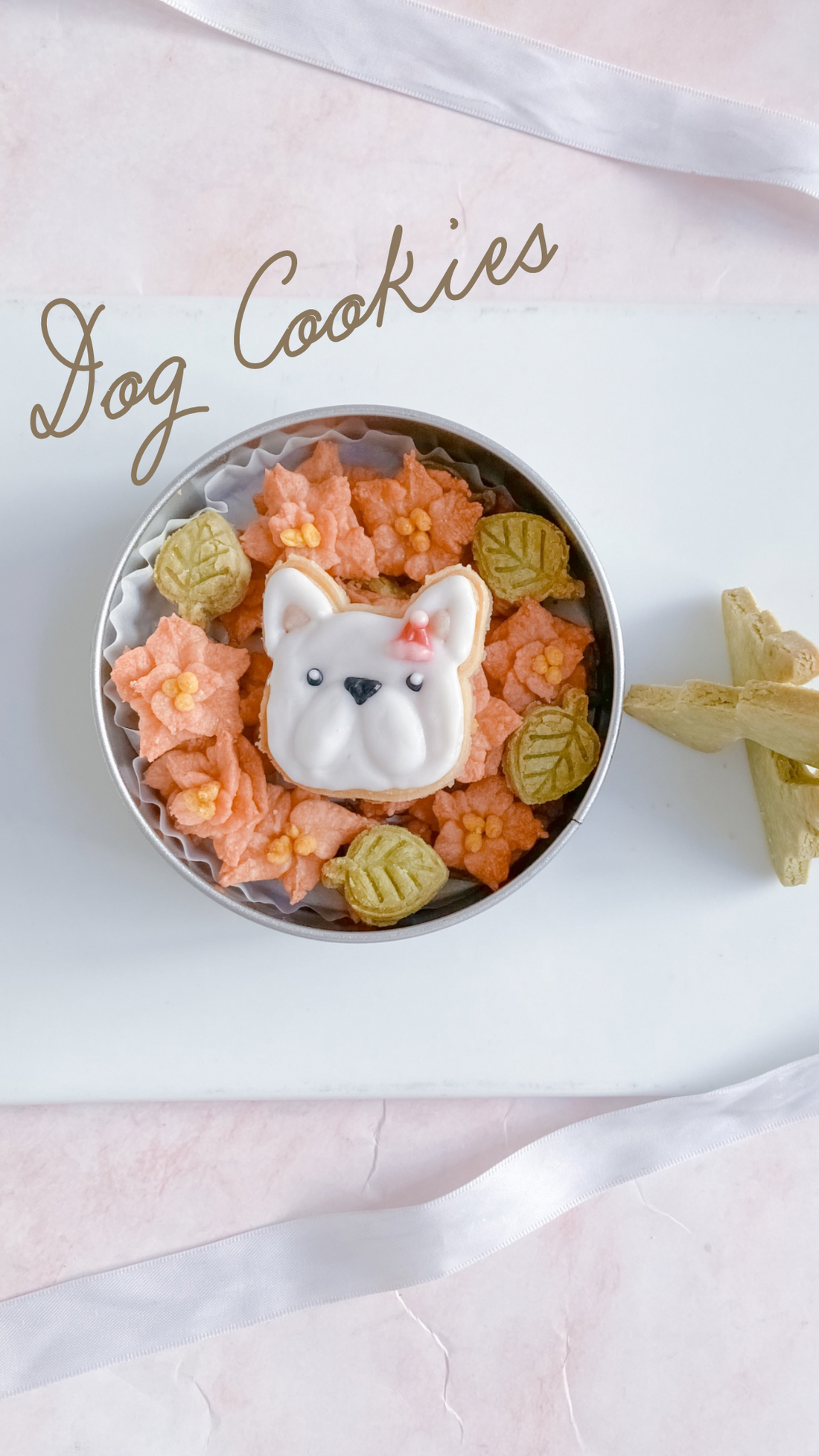 犬用クッキー缶作成中
