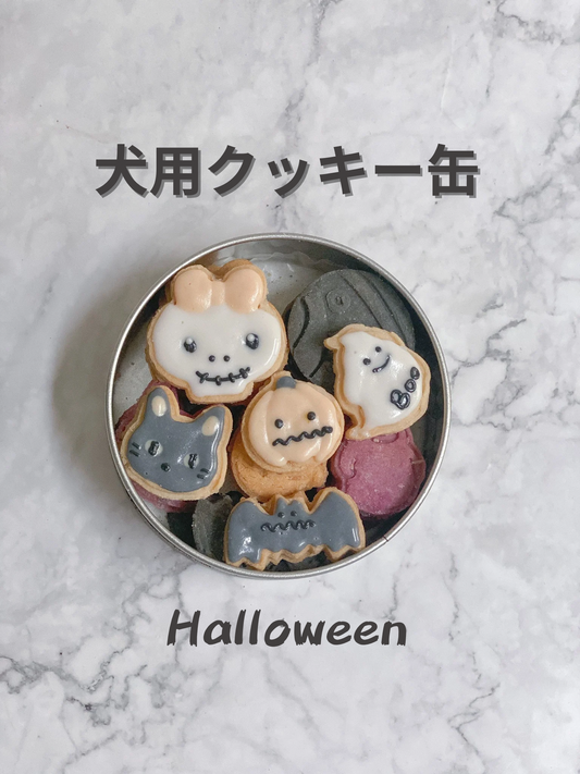 犬用クッキー缶ハロウィン