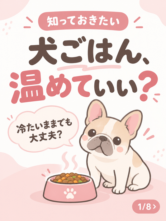 犬ごはん、あたためてもいい？