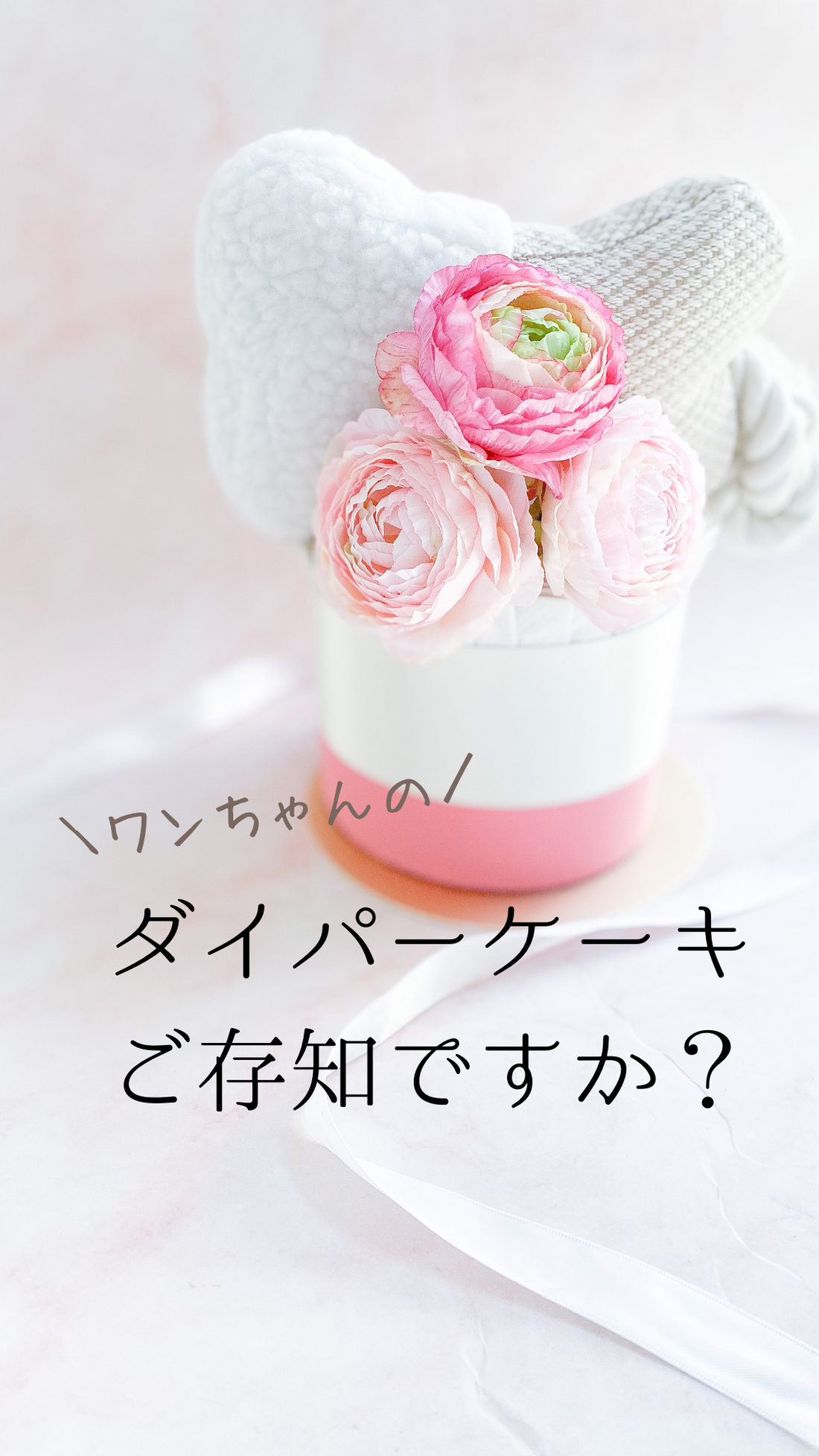 犬用ダイパーケーキ、ご存知ですか？
