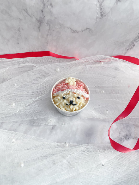 犬用サンタクロースカップケーキ