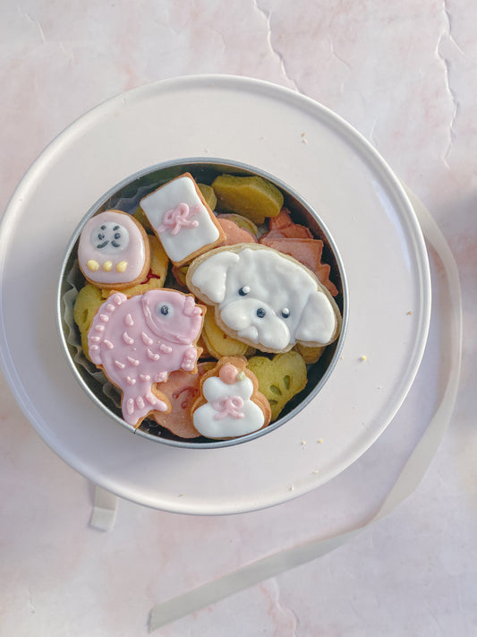 犬用クッキー缶　お正月