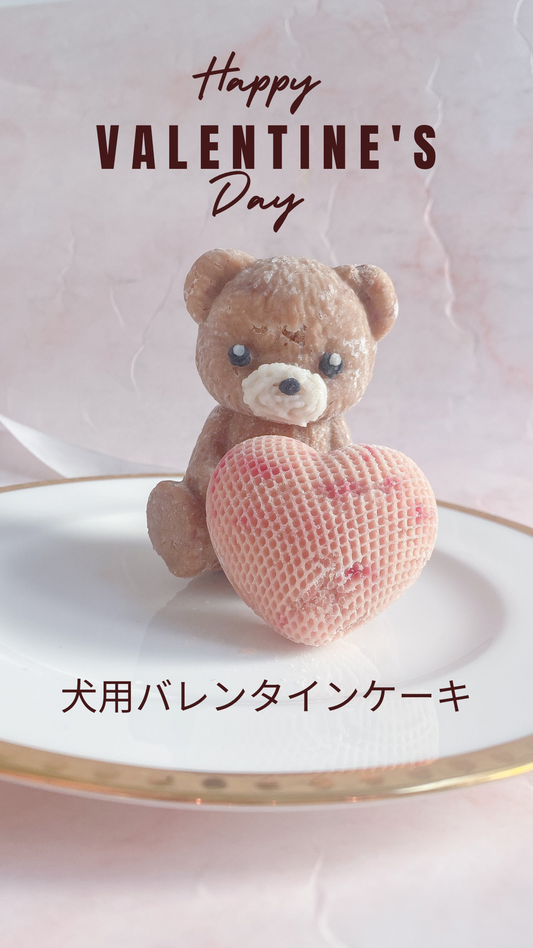 犬用バレンタインケーキ