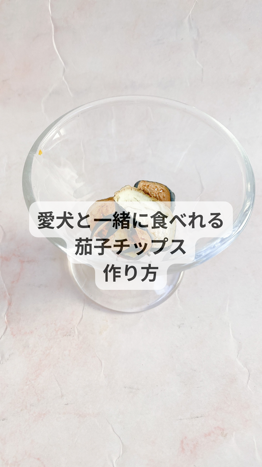 愛犬と一緒に食べれる茄子チップスの作り方