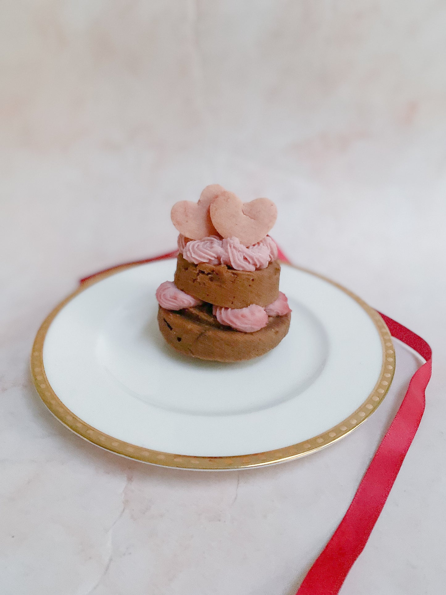 犬用バレンタインケーキ