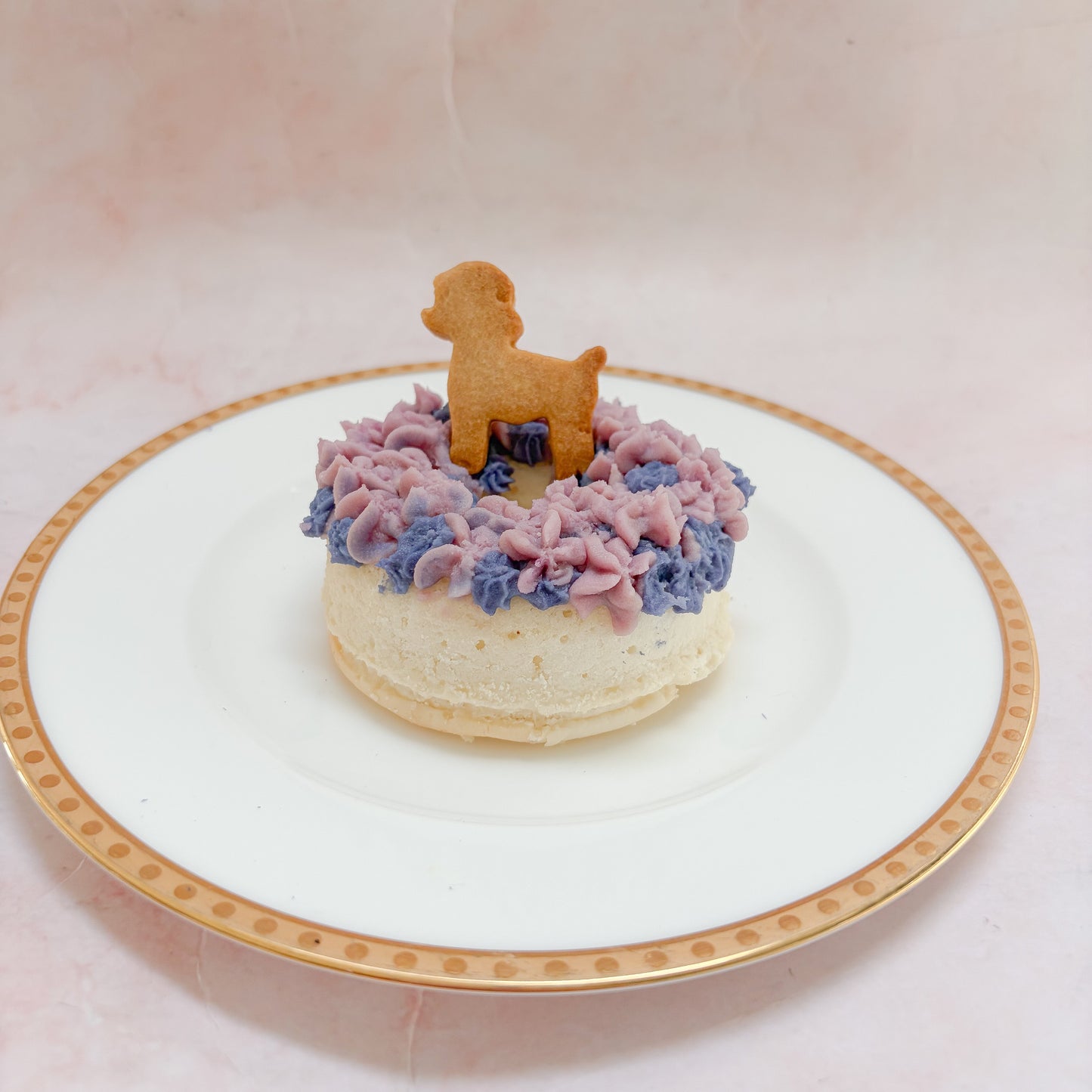 犬用ケーキ　紫陽花