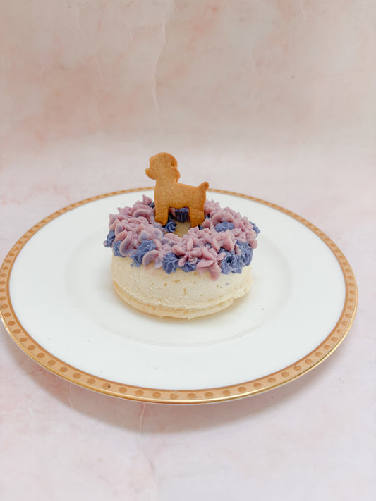 犬用ケーキ　紫陽花